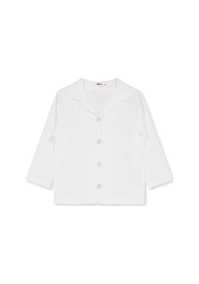 Civil Girls Düz 2-5 Yaş Pijama Takımı Ekru