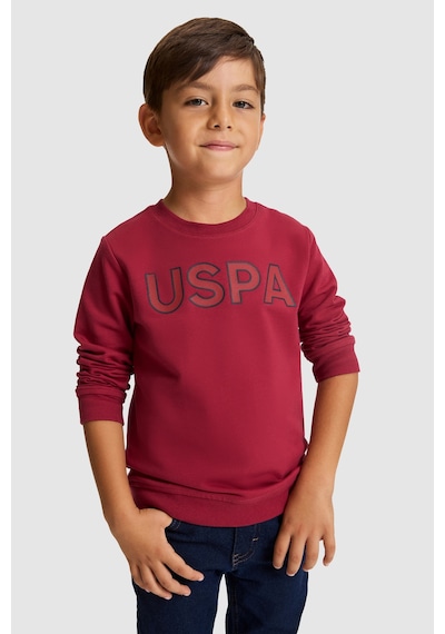 U.S. Polo Assn. Erkek Çocuk Bordo Uspa Baskılı %100 Pamuk Sweatshirt 50329910-vr223 Vişne U.S. Polo Assn. Erkek Çocuk Bordo Uspa Baskılı %100 Pamuk Sweatshirt 50329910-vr223 Vişne