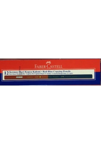 Faber Castell Faber-Castell Mavi-Kırmızı Kopya Kalemi 12'Li Kutu