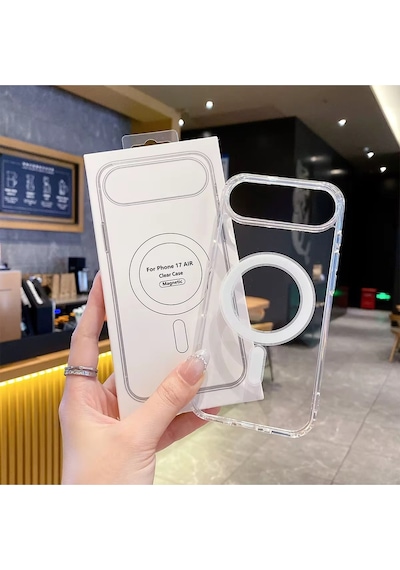 Apple iPhone 17 Air Uyumlu Şeffaf Magsafe Kılıf Safe Şeffaf
