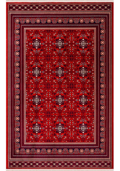 Halı Asya Koleksiyonu 39772-010 Kırmızı Renkli