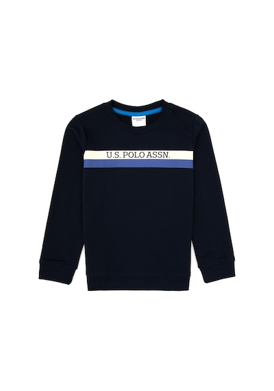 U.S. Polo Assn. Erkek Çocuk Lacivert Basic Bisiklet Yaka Sweatshirt 50313994-VR033