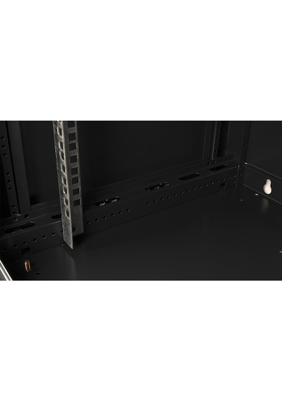 Lande - 12u 19" Duvar Tipi Rack Kabinet Genişlik: 600 Mm Derinlik: 450 Mm Siyah