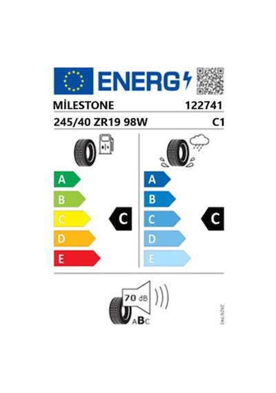 Milestone 245/40 ZR19 TL 98W Reinf. Carmile Sport Yaz Lastiği 2025