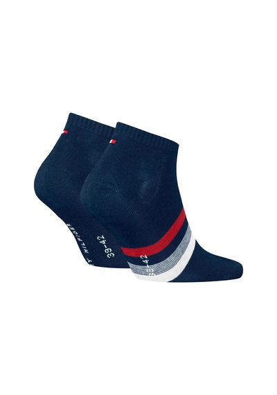 Tommy Hilfiger Tab Sock 2 Pack Navy Pamuklu Patik Bilek Çorap 2 Li Pkt Lacivert