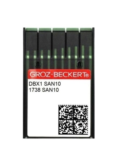 Düz Dikiş Makinesi İğnesi Groz Beckert Dbx1 San10 İnce Dip 12 Numara 12/80 Örgü Kumaş 100 Adet