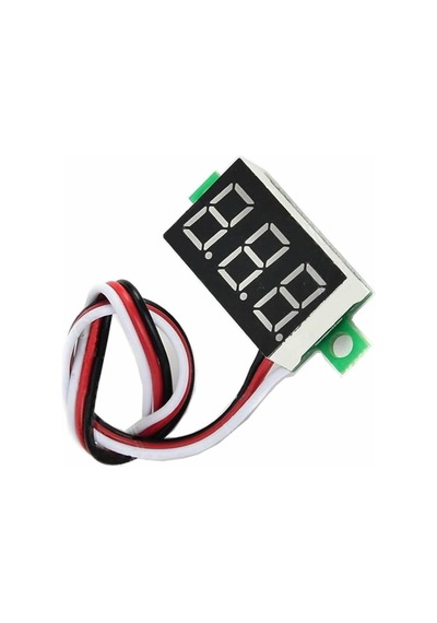 0.36 Inch Dc 4,2v-30v Dijital Voltmetre Kırmızı 3 Telli 0.36 Dc 0-30v Voltaj Besleme Güç Kaynağı
