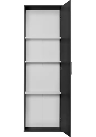 Syra Çok Amaçlı Dolap - Kiler Dolabı - Banyo Dolabı - 60 Cm Antrasit