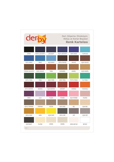 Derby Special Krem Deri Boyası 100 Ml / Mont Eşya Çanta Kemer Cüzdan Ayakkabı Deri Boyası