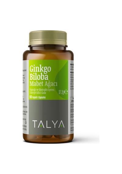 Talya Ginkgo Biloba Mabet Ağacı Yaprağı ve Ekstraktı İçeren Takviye Edici Gıda 60 Kapsül