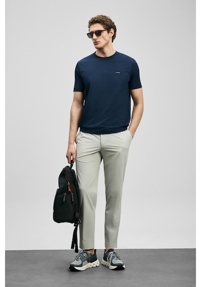 Lufian Daxon Smart Erkek Chino Pantolon Slim Fit Taş Taş 111190359100190