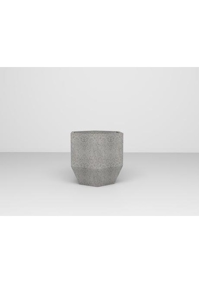 Nuano Consept Lotus Serisi Köşeli Saksı Açık Gri 40x55