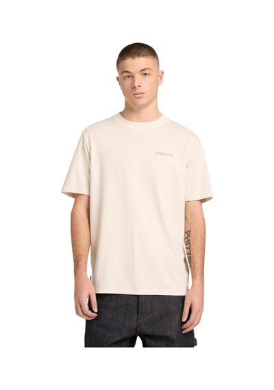 B0a5mnvcm91-r Timberland Magnet Back Graphic Tee Erkek T-shirt Krem B0a5mnvcm91-r Krem