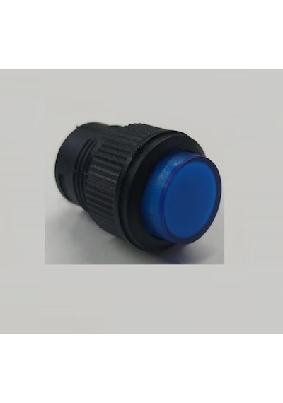 Switch - "180B" - Push Buton - 16 Mm - Yaylı - Mavi Işıklı