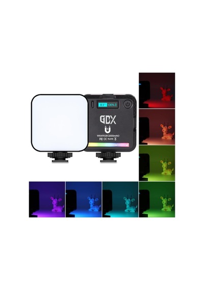 Gdx 64 Rgb Led Mıknatıslı Mobil Video Işığı 2500k-9000k 20 Efektli Cep Led Işık