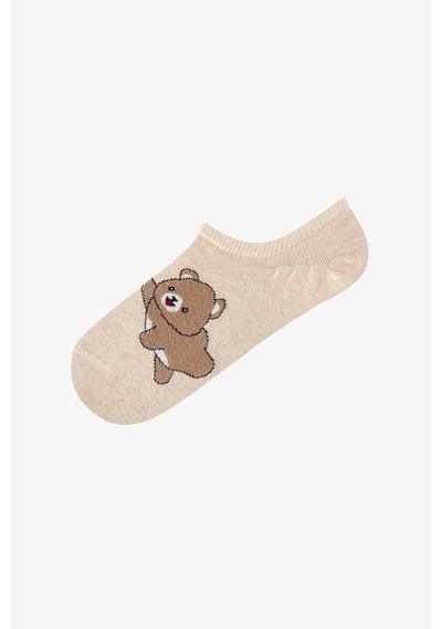 Penti Kahve Pembe Lovely Bear Pamuklu 3 Çift Sneaker Çorap Çok Renkli Penti Kahve Pembe Lovely Bear Pamuklu 3 Çift Sneaker Çorap Çok Renkli