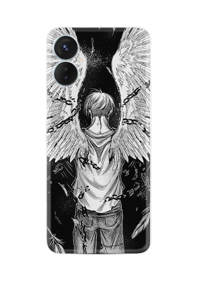 Tecno Spark 9 Pro Kılıf Resimli Desenli Silikon Platinium Series Angel 1883
