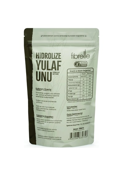 Fibrelle Hidrolize Yulaf Unu 250g