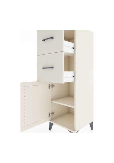 Hyperion Dolap Tek Raflı 2 Çekmeceli Tek Kapaklı 44x44x134 Ay... Aytaşı
