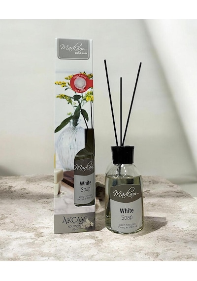 Akçay Markam Çubuklu Oda Kokuları, Poudre 100 Ml Ve White Soap 100 Ml Çiçeksi - Pudralı