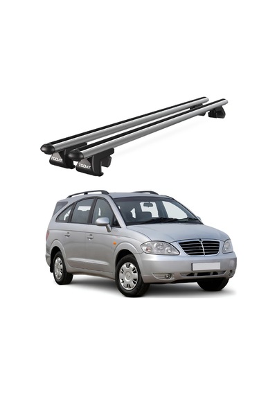 Venüs Ssangyong Rodius 2012 Ve Sonrası Uyumlu Gri Ara Atkı Port Bagaj Tavan Barı