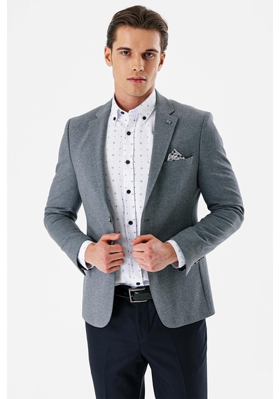 İmza Lacivert Desenli Mono Yaka Çift Yırtmaç Likralı 6 Drop Slim Fit Dar Kesim Klasik Ceket 1002240151-lacivert Lacivert İmza Lacivert Desenli Mono Yaka Çift Yırtmaç Likralı 6 Drop Slim Fit Dar Kesim Klasik Ceket 1002240151-lacivert Lacivert