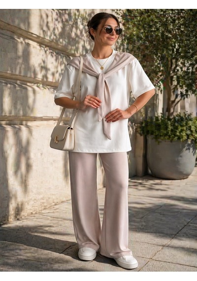 Kadın Bej 2 Li Takım