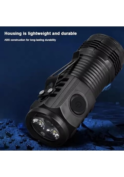 Tr El Feneri Led Usb Şarjlı-ultra Güçlü Parlak Mini Boy El Feneri Enerji Sınıfı A++ Ortam Lambası Deprem,polis,