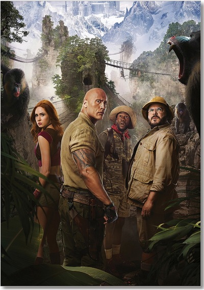 Cakasepetim Jumanji The Next Level Dwayne Johnson Ahşap Mdf Tablo