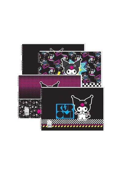 Kuromi Keskin Resim Defteri 25x35 15 Yaprak Spiralli 24'lü Paket