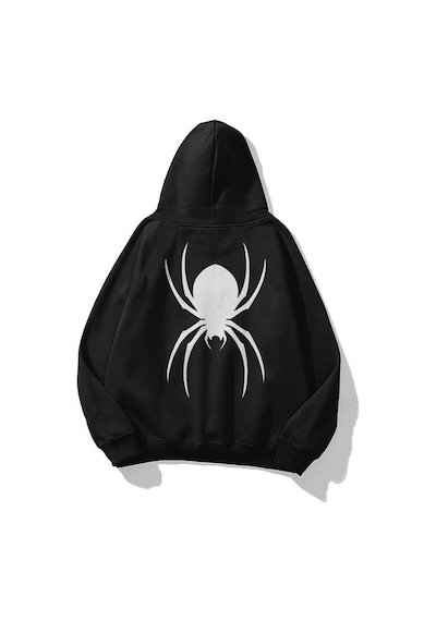 Hırsch Unisex Spider Sweatshirt Siyah SIYAH