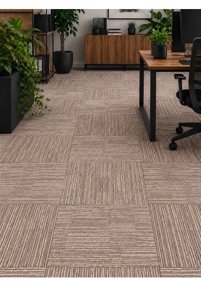 Karo Halı Loft 01 1 Karo: 50 X 50 Cm 1 Paket: 5 M² Bej- Kahverengi