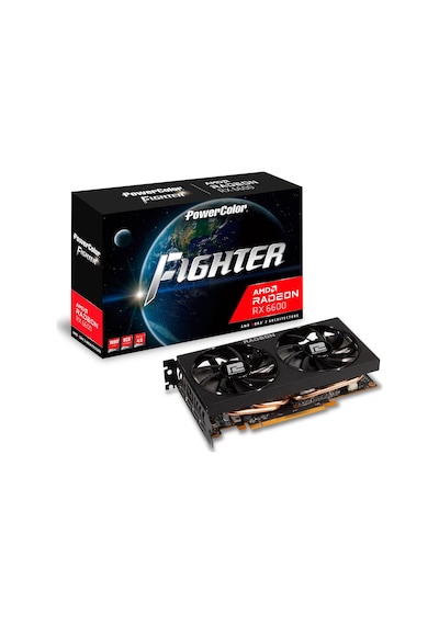 Powercolor AMD Radeon RX 6600 Fighter AXRX 6600 8GBD6-3DH 8 GB GDDR6 128 Bit Ekran Kartı