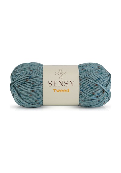 Sensy Premium Tweed El Örgü Ipi Bere Atkı Ipi Hırka Kazak Ip Ev Tekstil Ipliği Açık Yeşil