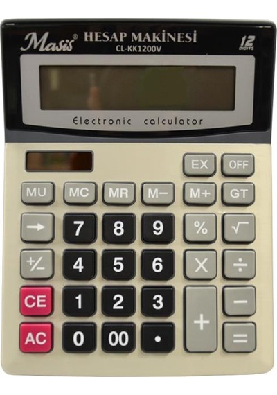Masis Cl-kk1200v 12 Hane Masaüstü Hesap Makinesi Çok Renkli