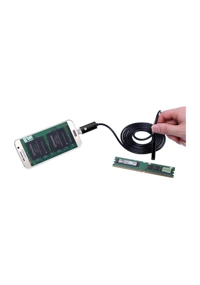 5 Metre 2In1 Micro Usb Yılan Endoskop Kamera Sert Kablo Su Geçirm (397247959)