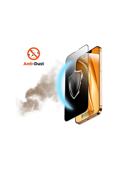 Bufalo Apple Uyumlu   iPhone 16 Pro Esd Anti Static Hayalet Privacy Cam Ekran Koruyucu
