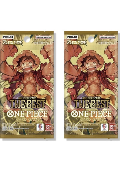 2 Paket Bandai One Piece Card Game The Best Premium Booster Prb-01 20 Kart Japonca Toplam 20 Kart