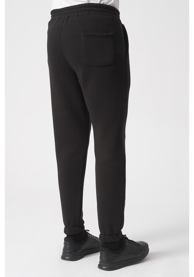 White Stone São Paulo 2424 Pamuklu Likralı Slim Fit Eşofman Altı Siyah Siyah