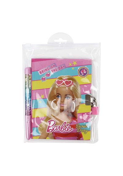 Barbie Kilitli Hatıra Defteri Ve Kalem Seti B-2401 Pink