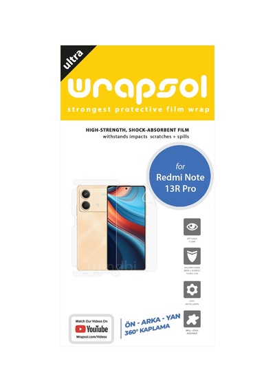 Xiaomi Redmi Note 13r Pro Ön - Arka & Yan 360 Derece Tam Kaplama Poliüretan Film