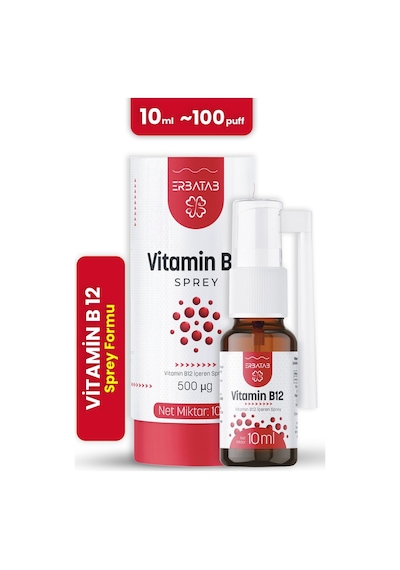 Erbatab Metilkobalamin B12 Sprey 10 ML