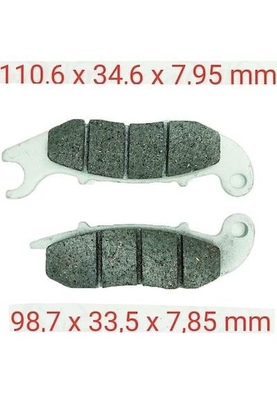 Honda Honda Cbr 125 Uyumlu Ön Fren Disk Balatası 166