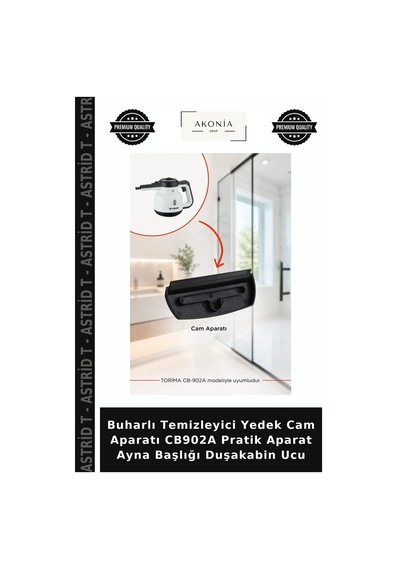 Buharlı Temizleyici Yedek Cam Aparatı Cb902a Pratik Aparat Ayna Başlığı Duşakabin Ucu