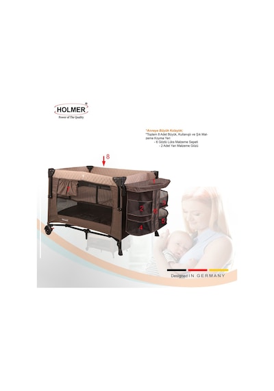 Holmer Coolstyle Anne Yanı/park Yatak Multi Pro Oyun Parkı/Anne Yanı/Beşik