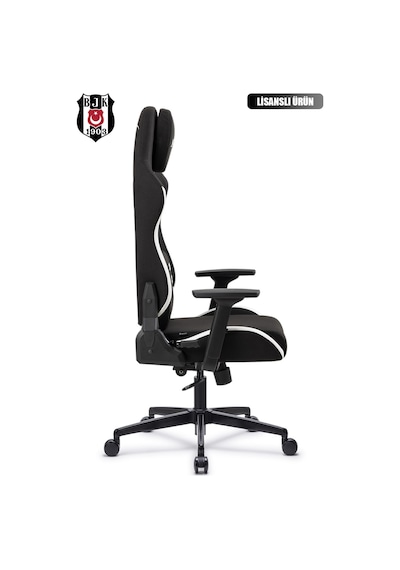 Fanchair X Beşiktaş Siyah Beyaz Kumaş Lisanslı Oyuncu Koltuğu-75