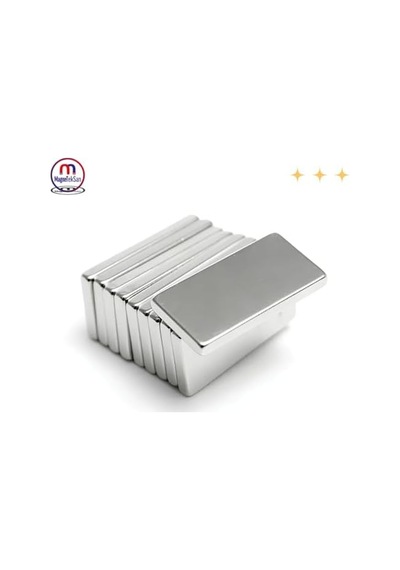 Güçlü Blok Mıknatıs - 30x10x2 Mm 10'lu