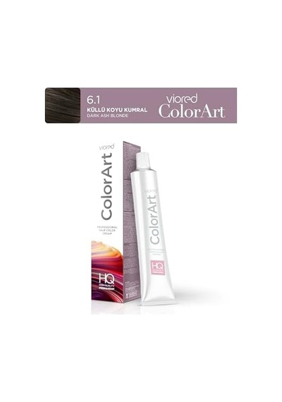 Profesyonel Tüp Saç Boyası 60 Ml 6.1 Küllü Koyu Kumral
