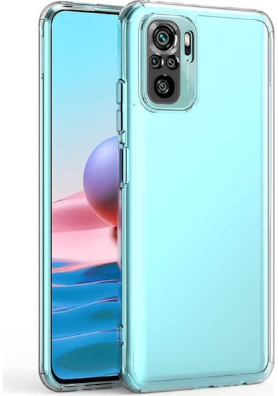Xiaomi Redmi Note 10 Kılıf Zore Kamera Korumalı Süper Silikon Renksiz