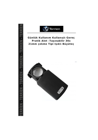 Günlük Kullanım Kullanışlı Gereç Pratik Alet -taşınabilir 30x 21mm Çekme Tipi Işıklı Büyüteç Çok Renkli